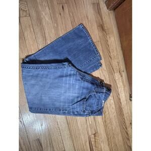 GUESS Jeans Mens Size 34x30 Button Fly Light Wash Distressed Denim Pants